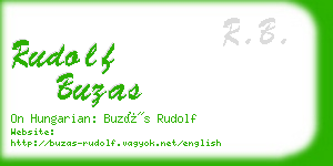 rudolf buzas business card